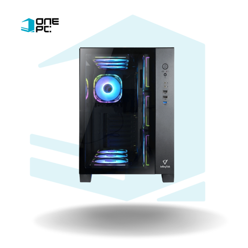 CASE GAMER INFINYTEK FULL TOWER ANGEL WARRIOR 7 FANS ARGB VIDRIO TEMPLADO NEGRO
