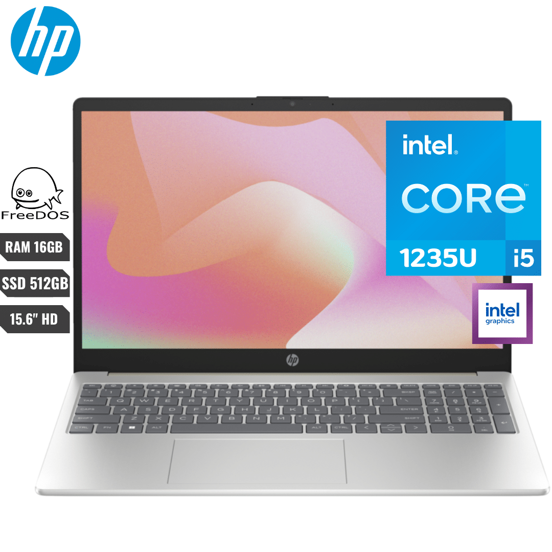 COMPUTADOR PORTATIL HP 15-FD0053LAHP INTEL CORE I5 1235U - 16GB - 512GB - 15.6" HD