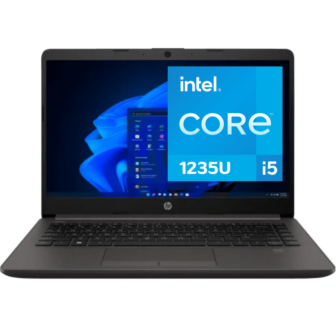 COMPUTADOR PORTATIL HP 240 G9 CORE I5 1235U (12VA) SSD 256GB RAM 8GB 14" (1366X768) 1 USB TYPE-C 2 USB TYPE-A 1 HDMI 1 RJ-45 1 CONECTOR AUDIO Y MICROFONO 3.5MMWINDOWS 11 HOME BLACK SPANISH LATAM -