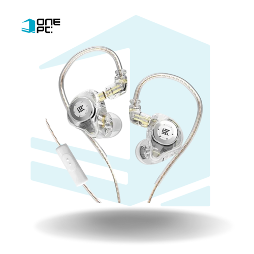 AURICULARES CON CABLE Y MICROFONO KZ EDX PRO CON CANCELACION DE RUIDO COLOR GRIS