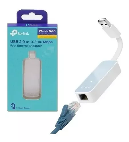 ADAPTADOR DE RED TP-LINK UE200 USB 2.0 ETHERNET 100MBPS