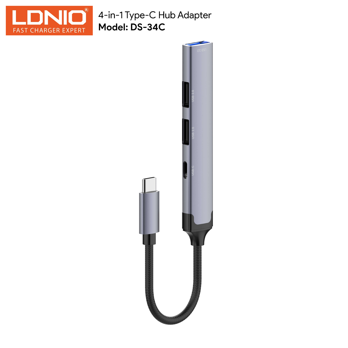 ADAPTADOR LDNIO 4 EN 1 TIPOC C DS-34C