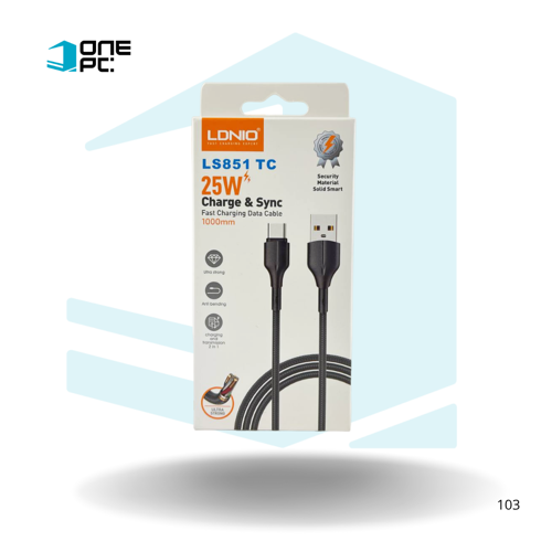 ADAPTADOR LDNIO IPHONE 25W LS851