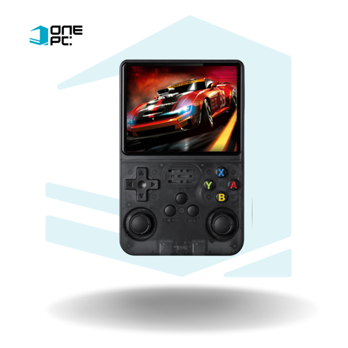 CONSOLA RETRO PORTATIL R36S GAMECONSOLE - COLOR NEGRO TRANSLUCIDO