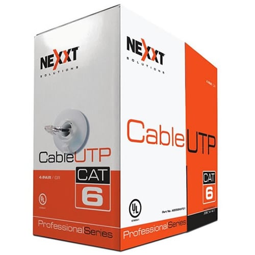 BOBINA DE CABLE NEXXT CAT6 COLOR GRIS 305MTS