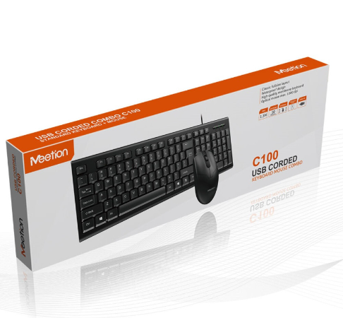 KIT TECLADO MOUSE CABLEADOS MT-C100