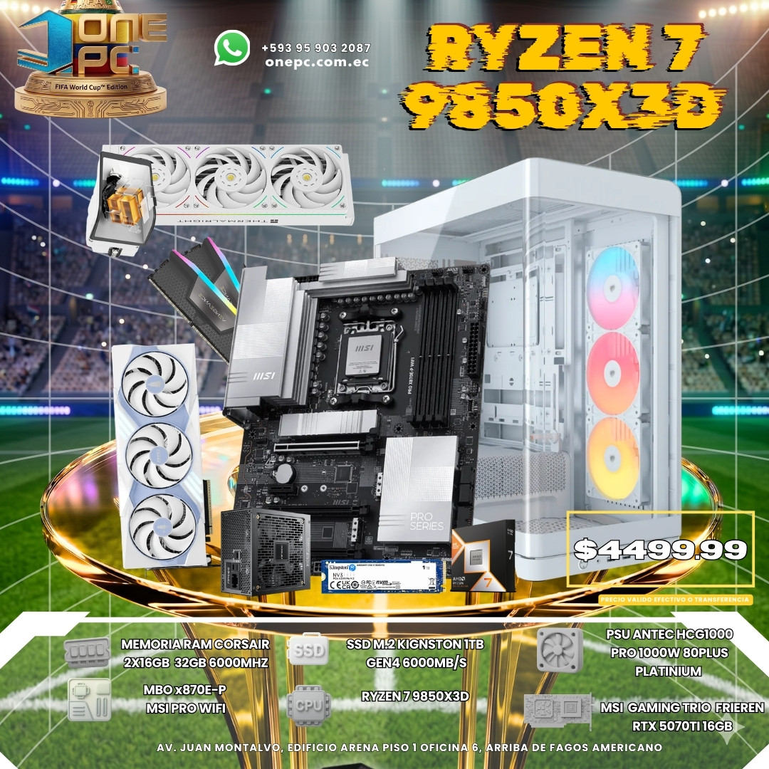 CPU GAMER R7 9850X3D --  FRIEREN RTX 5070TI 16GB
