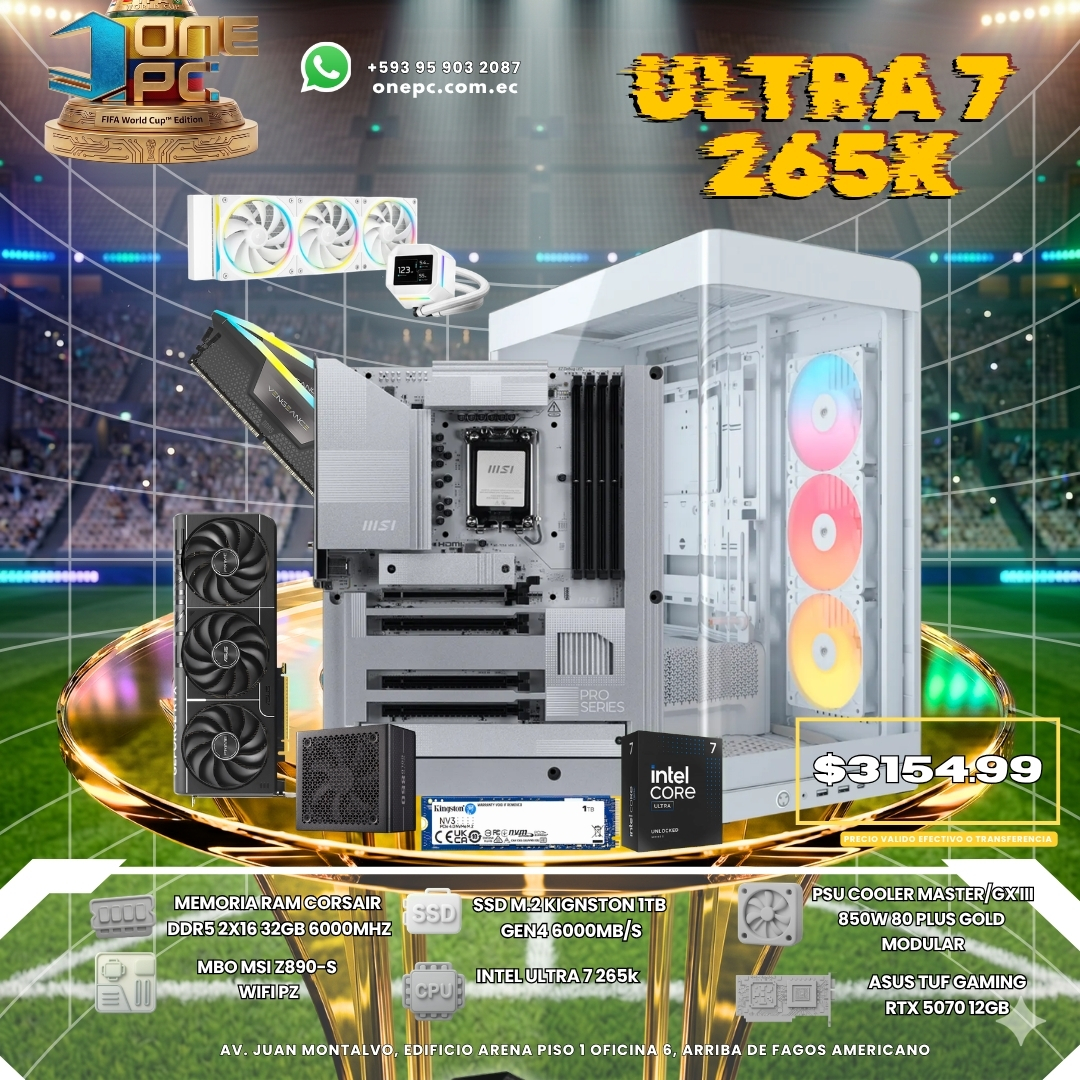 CPU GAMER ULTRA 7 265K -- RTX 5070 12GB