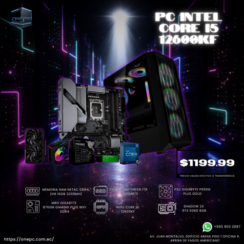 PC GAMER I5 12600KF -- RTX 5060 8GB
