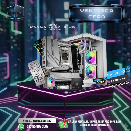 CPU GAMER/ RYZEN 5 7600X 16GB RAM RTX 5060 8GB