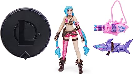 FIGURA DE ACCION JINX LEAGUE OF LEGENDS 4" 12 ARTICULACIONES