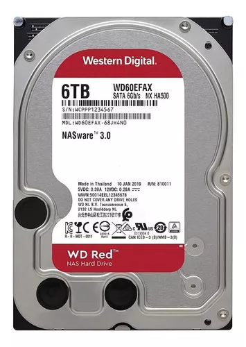 DISCO DURO WESTERN DIGITAL RED PRO-6TB-7200RPM 3.5"