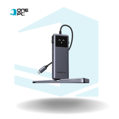 HUB UGREEN 6 PUERTOS MULTIFUNCION CM888 TIPO C CON PANTALLA DIGITAL