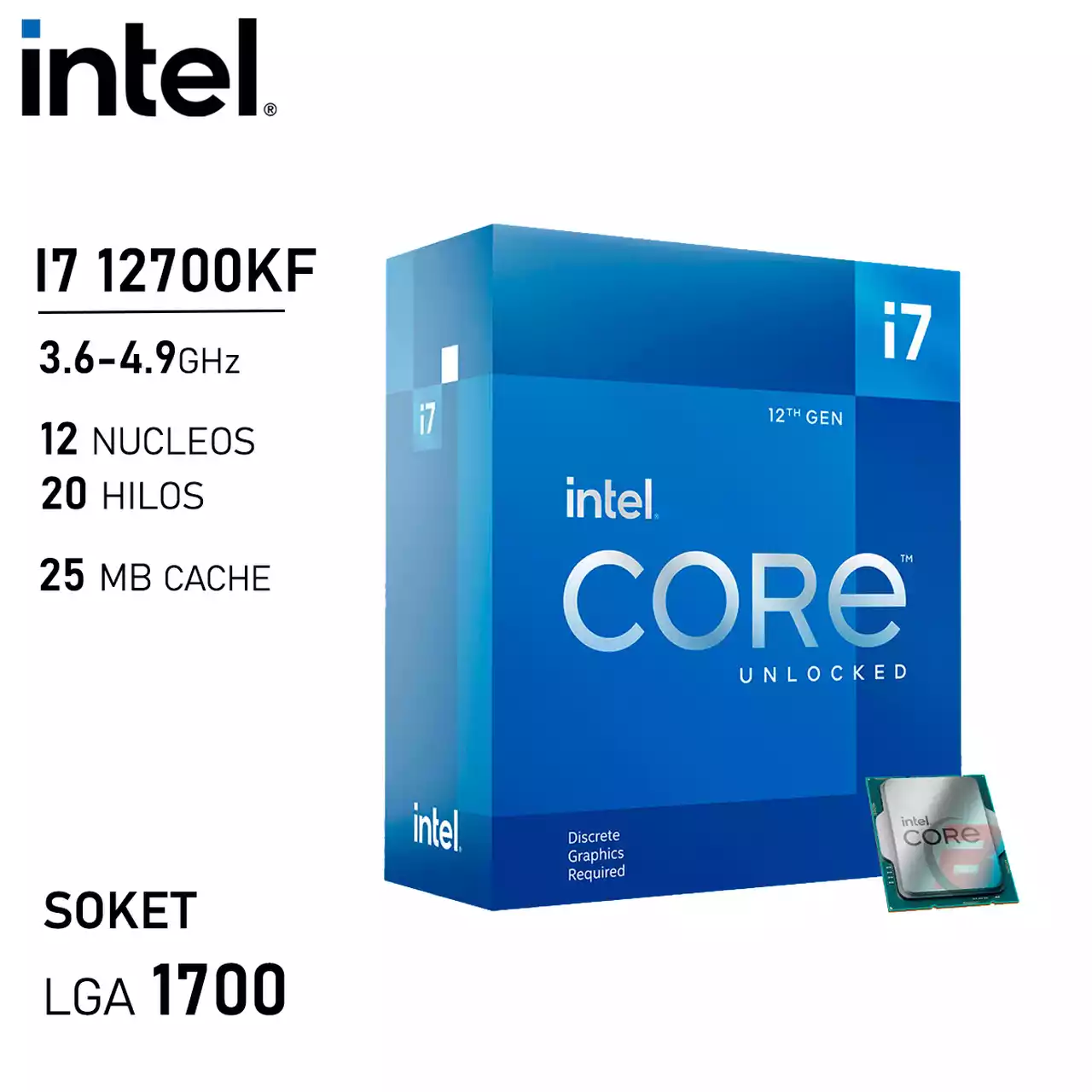 CPU INTEL CORE I7-12700KF