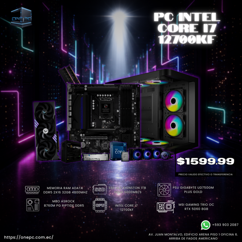PC GAMER I7 12700KF - RTX 5060 8GB
