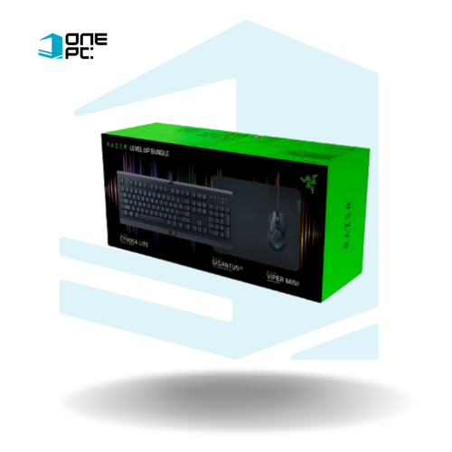 COMBO DE PERIFERICOS RAZER MOUSE, TECLADO LEVEL UP BUNDLE (CYNOSA LITE, VIPER MINI, GIGANTUS V2)