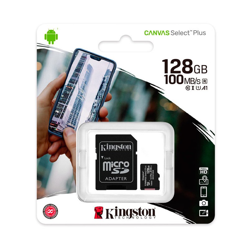 MICRO SDHC KINGSTON 128GB CL10 UHS-I