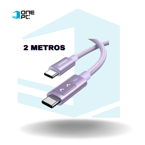 CABLE DE DATOS TIPO C L509 UNO 65216 CARGA RAPIDA PURPURA 2M UGREEN