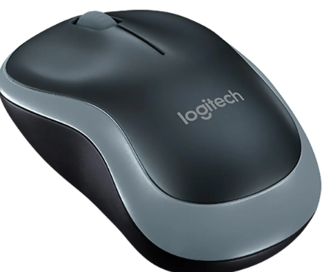 MOUSE LOGITECH M185 NEGRO-PLATEADO WIRELESS USB PLUG AND PLAY