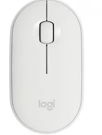 MOUSE LOGITECH PEBBLE M350 BLANCO MINIMALISTA WIRELESS USB BLUETOOTH SILENCIOSO