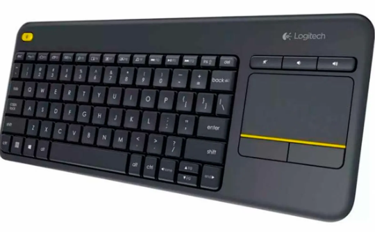 TECLADO LOGITECH K400 PLUS NEGRO WIRELESS TOUCHPAD-MULTIMEDIA TV-USB UNIFYING