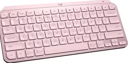 TECLADO LOGITECH MX KEYS MINI INALAMBRICO RF WIRELESS/BLUETOOTH ROSA