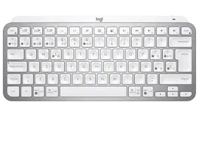 TECLADO LOGITECH MX KEYS MINI, INALAMBRICO, RF WIRELESS/BLUETOOTH GRIS PALIDO