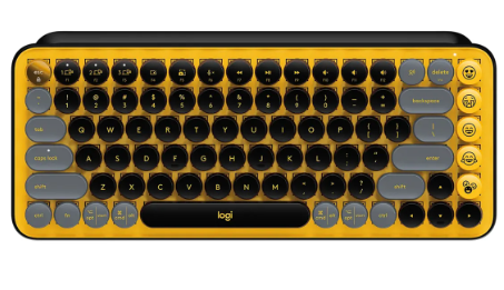 TECLADO LOGITECH POP KEYS MECANICO INHALAMBRICO AMARILLO