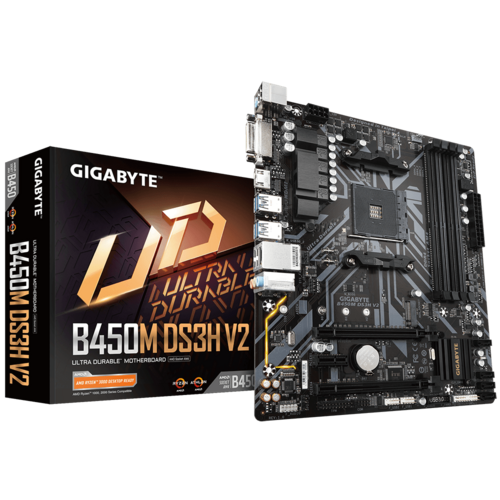 MOTHERBOARD GIGABYTE B450M- DS3H V2