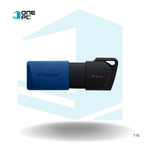 PENDRIVE FLASH MEMORY KINGSTON DATA TRAVELER EXODIA M 64GB USB  3.2 BLACK-BLUE