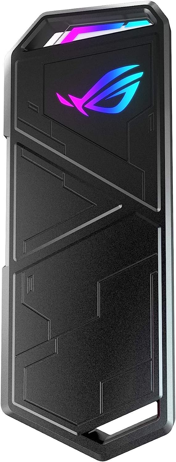 ASUS ROG STRIX ARION + 500GB NVME -  M.2 NVME SSD ENCLOSURE DE ALEACIÓN DE ALUMINIO, USB 3.2 GEN 2 TIPO C (10 GBPS), USB-C A C Y USB-C A A