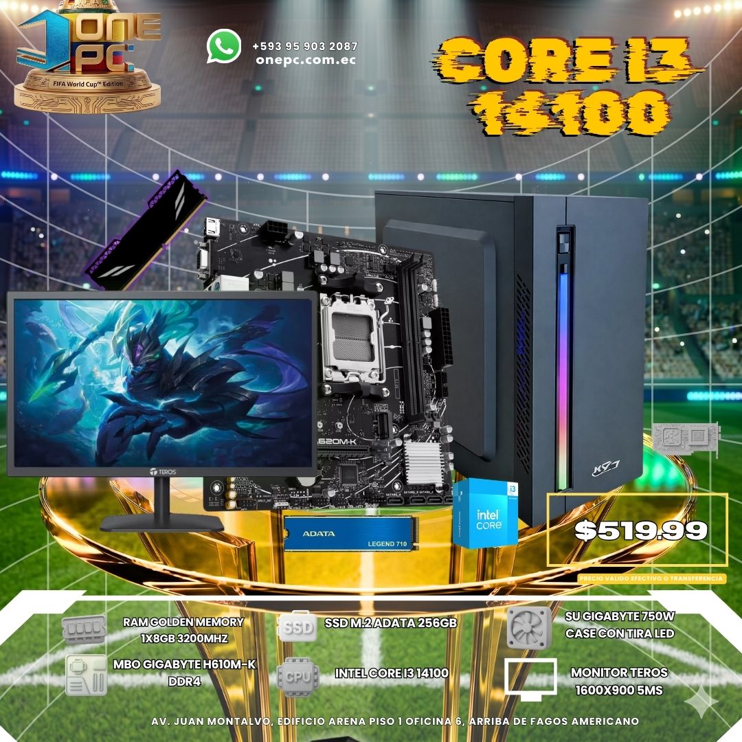 PC POS I3 14100 - 8GB RAM - 256GB SSD