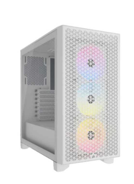 CASE CORSAIR ATX 3000D RGB AIRFLOW TEMPERED GLAS  MID-TOWER CASE N-PS 3VEN BLANCO