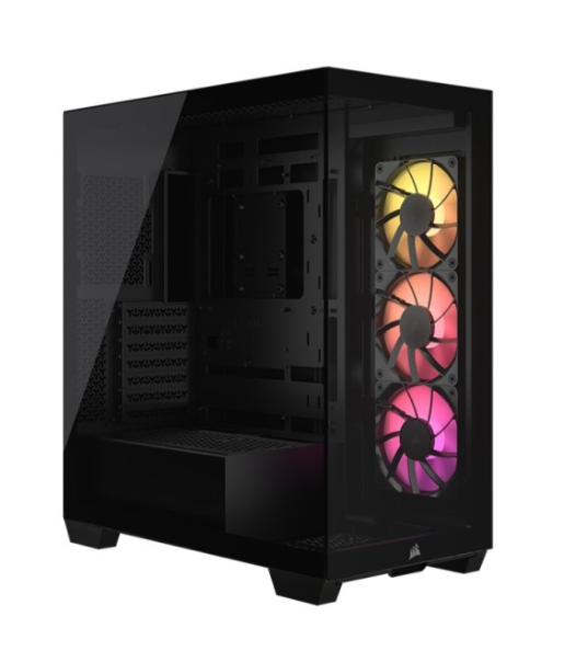 CASE CORSAIR ATX 3500X ARGB MID-TOWER TEMPERED GLASS N-PS 3VEN-RS120 BLACK