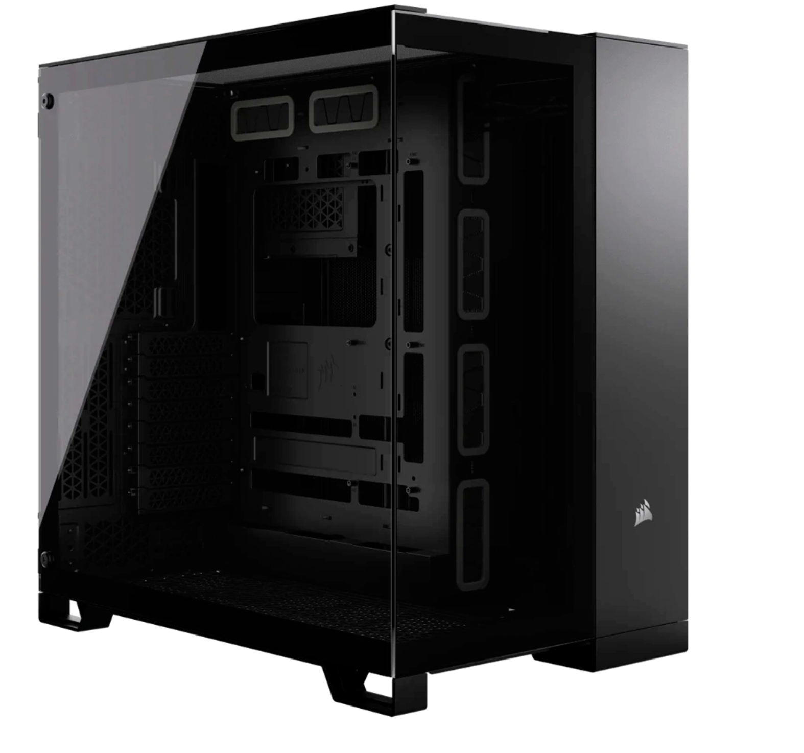 CASE CORSAIR ATX 6500X DUAL-CAMERA TEMPERED GLAS 2TYPE-C 5USB3.2 AUDIO MID-TOWER BLACK