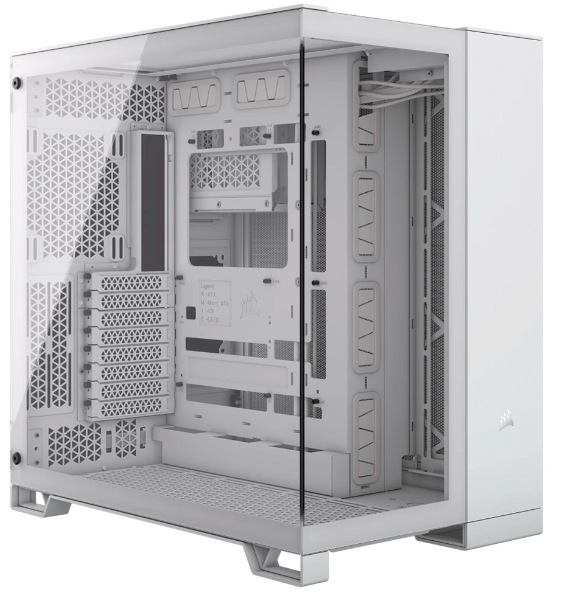 CASE CORSAIR ATX 6500X DUAL-CHAMBER TEMPERED GLAS 2TYPE-C 5USB3.2 AUDIO MID-TOWER WHITE