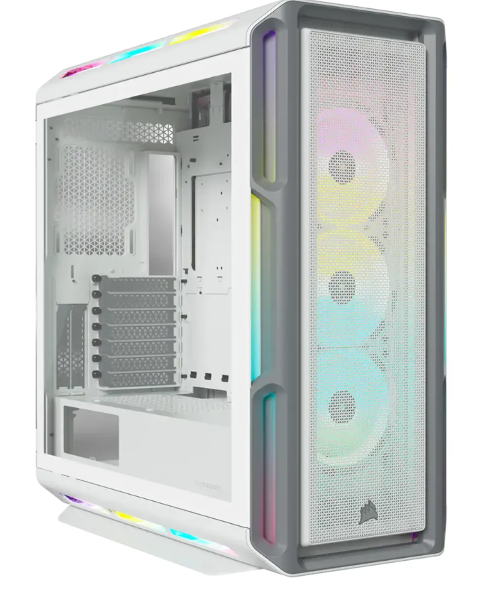 CASE CORSAIR ATX ICUE 5000T RGB TEMPERED GLAS MID-TOWER CASE N-PS 3VEN BLANCO