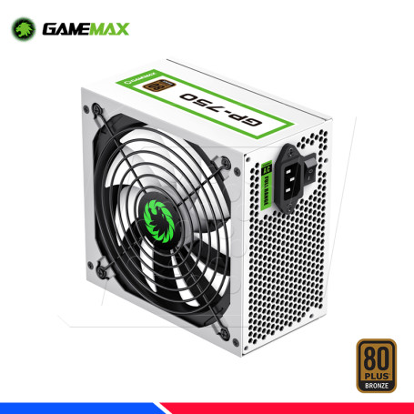 FUENTE DE PODER GAMEMAX GP-750 CERTIFICADA 80+ BRONZE COLOR BLANCO