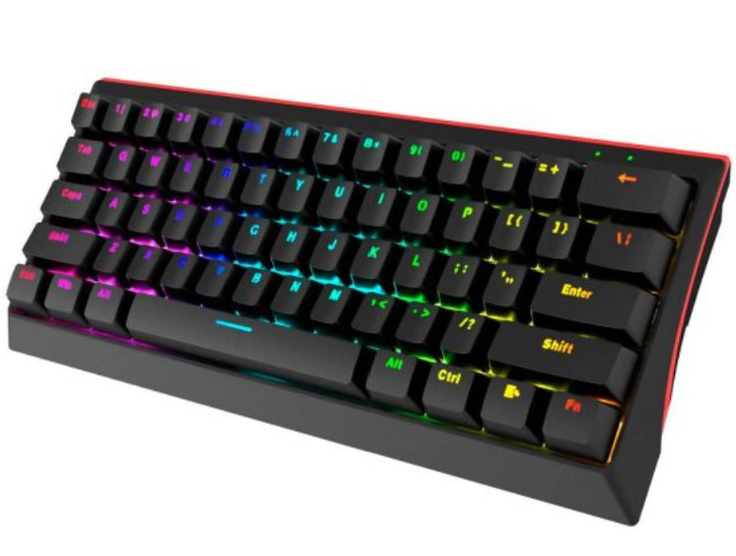 TECLADO MECANICO MARVO KG962 60% BLACK