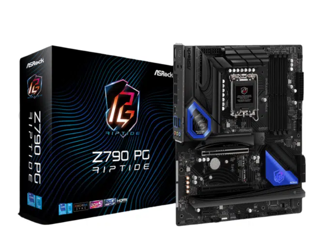 MOTHERBOARD ASROCK Z790 RIPTIDE WIFI 14VA LGA-1700 DDR5 HDMI DP 4M.2 10USB3.2 PCIE5.0 ATX