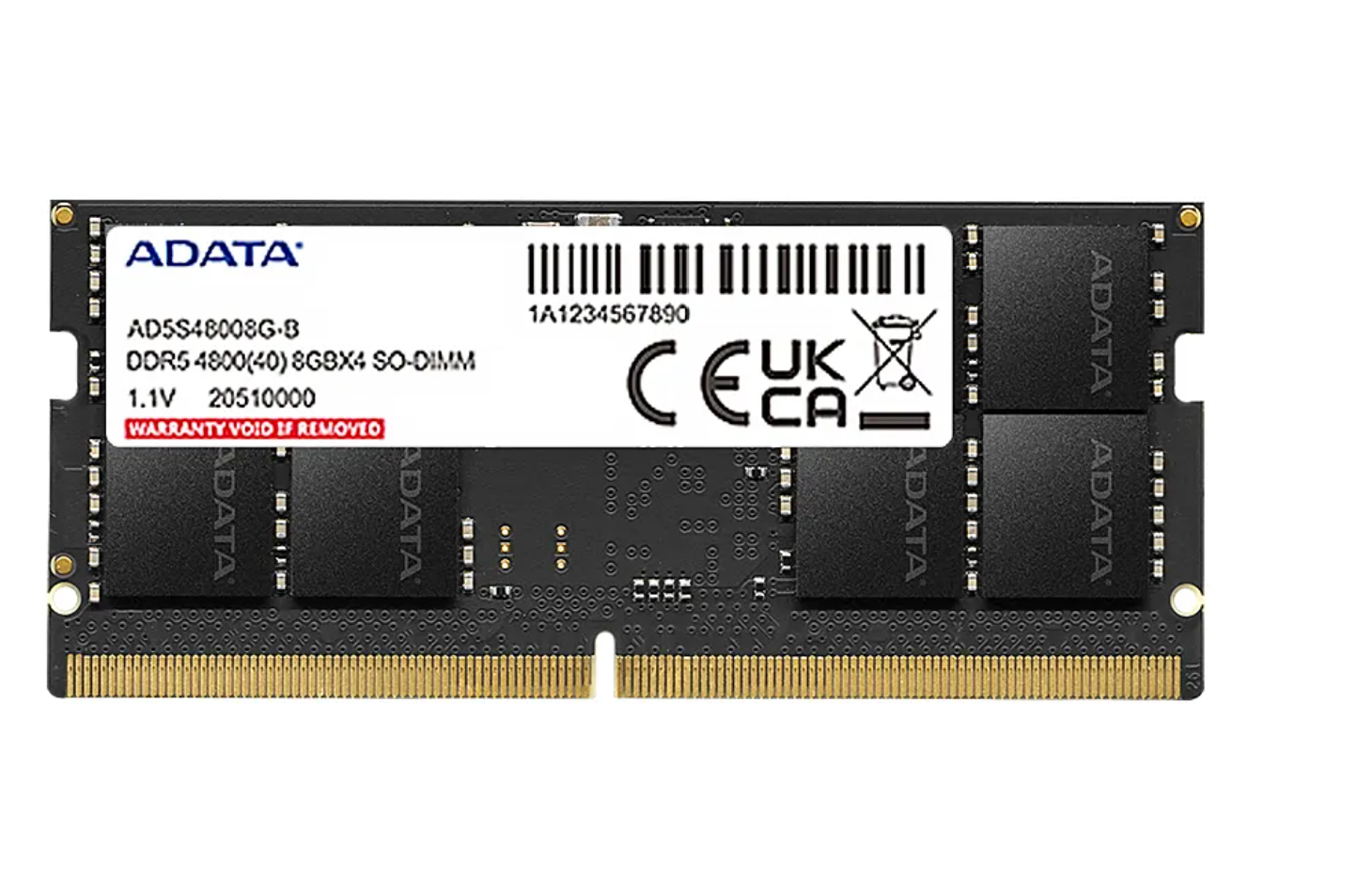 SO-RAM ADATA 8GB DDR5-4800 MTS L40 1.1V