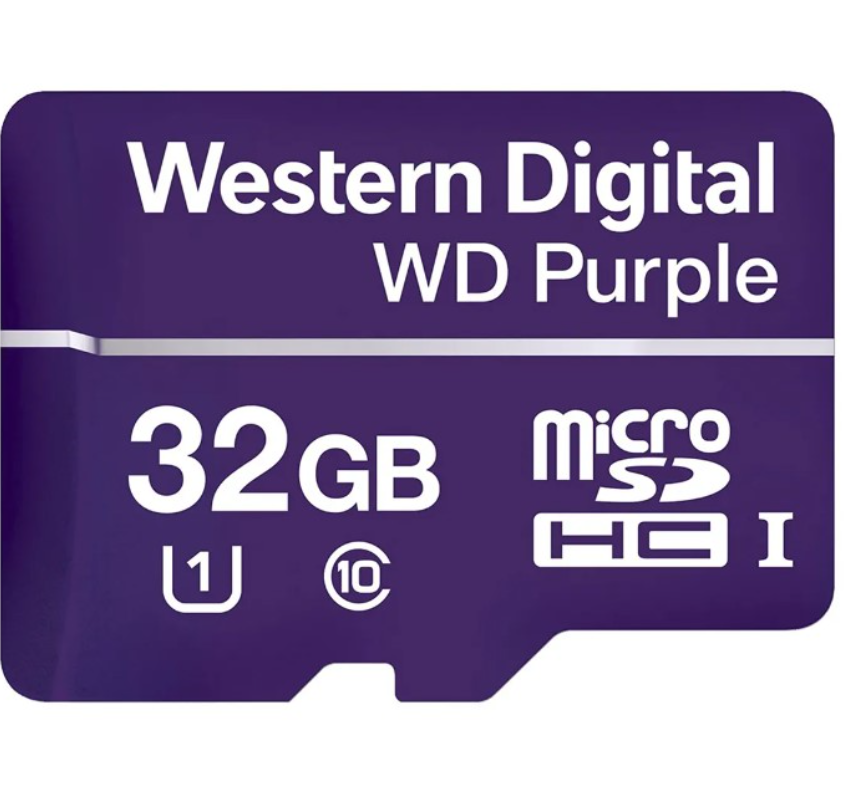 MEMORY MICRO-SDHC WESTERN DIGITAL 32GB SDA 5.0 RD-80MB WR-50MB PURPLE