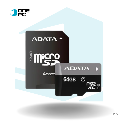 MICRO-SDXC ADATA 64GB WITH ADAPTER UHS-I CLASS 10
