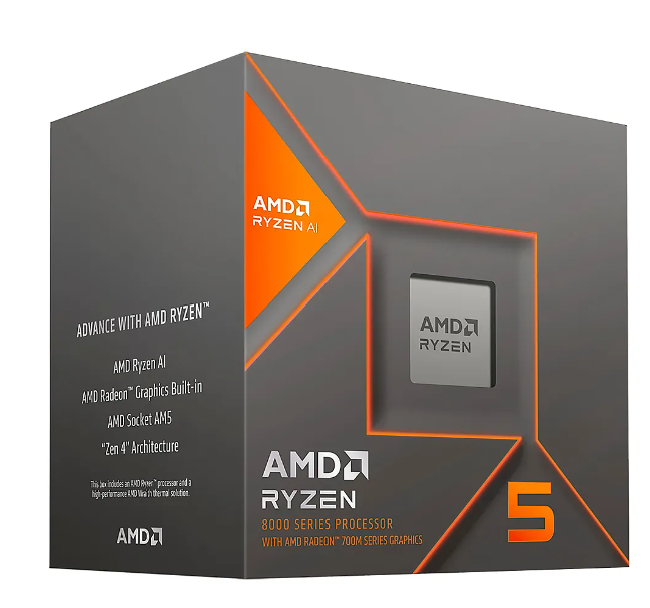 IN. CPU AMD RYZEN 5 8600G AM5 5.0GHZ  6CORE 12HILOS CACHE 22MB 65W WITHOUT THERMAL SOLUTION