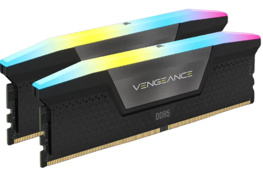 IN. RAM CORSAIR RGB 32GB VENGEANCE 2X16GB DDR5 5200MHZ C40 BLACK