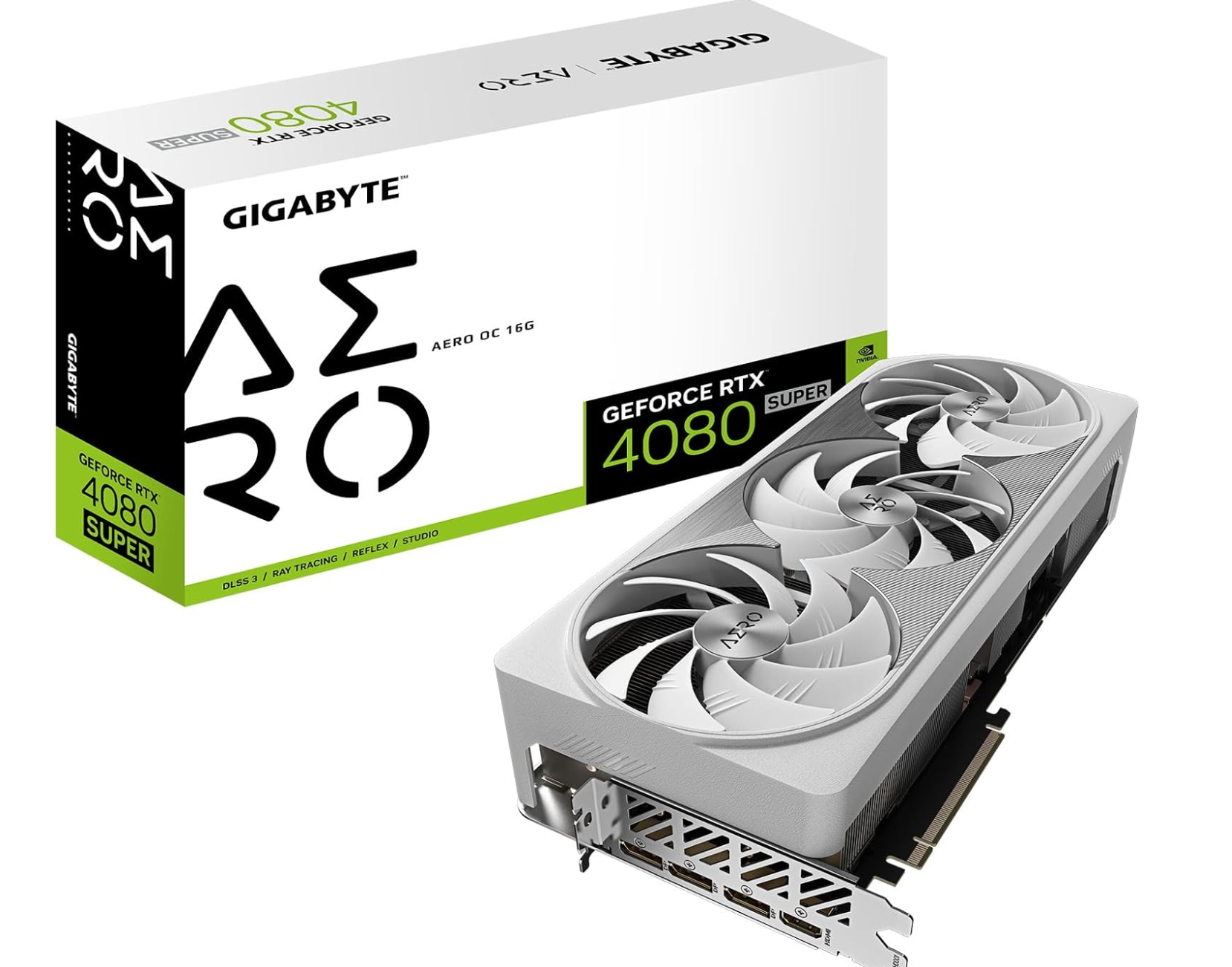 OT. GPU GIGABYTE GEFORCE RTX 4080 SUPER AERO OC 16G, 3 VENTILADORES WINDFORCE, 16 GB 256 BITS GDDR6X