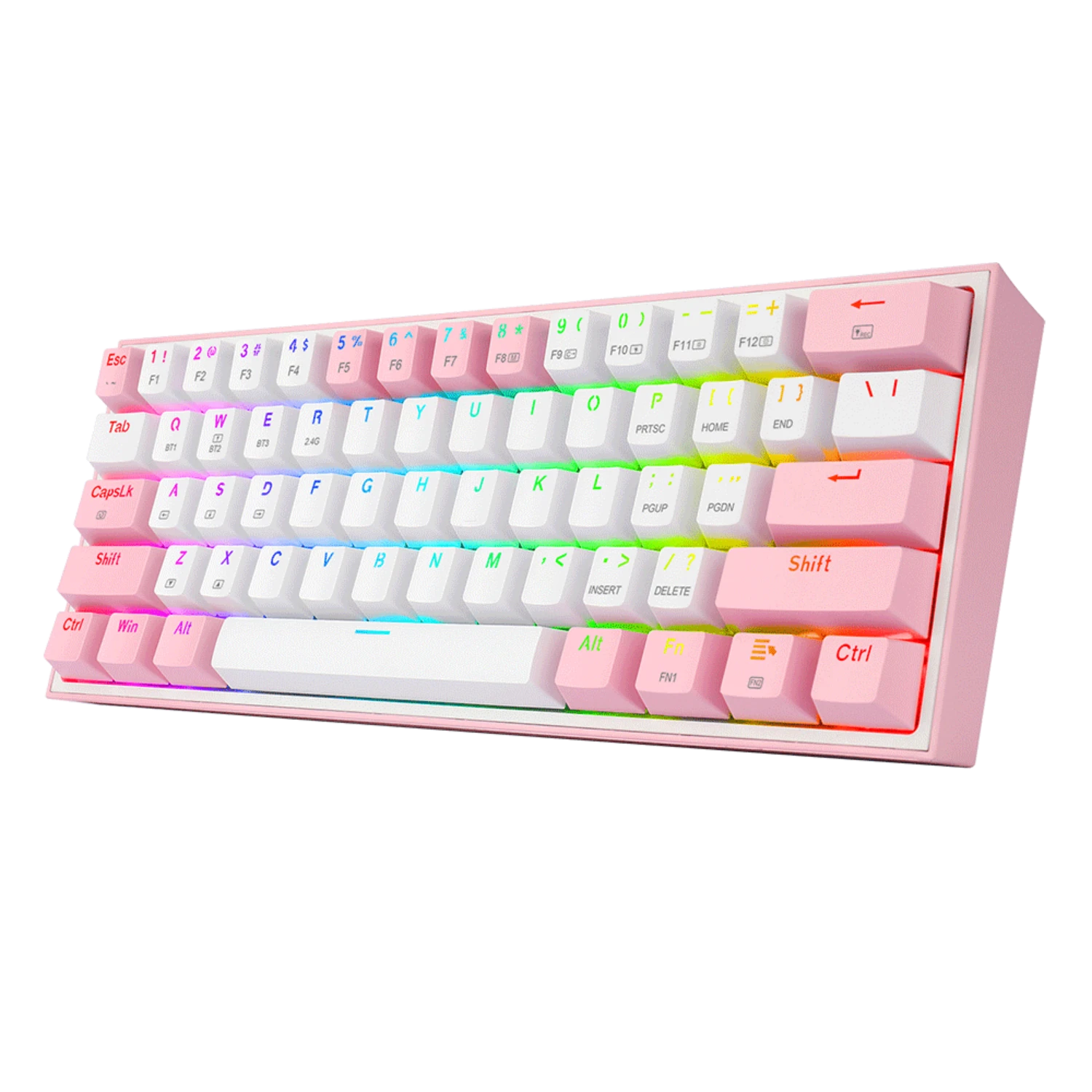 TECLADO MECANICO REDRAGON FIZZ K617 RGB - ROSA