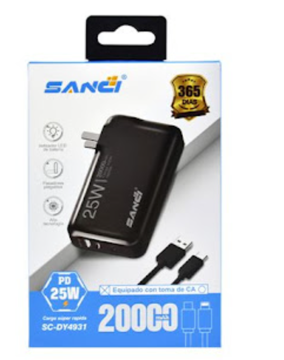 POWERBANK SANCI 25W - 20000 MAH