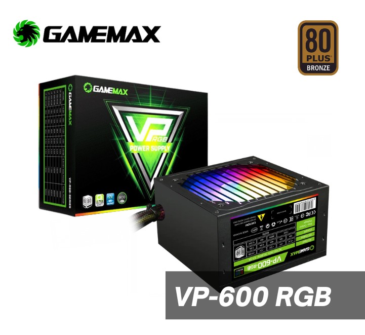 FUENTE GAMEMAX VP-600-RGB