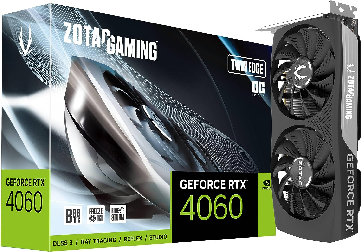 RTX 4060 8GB GDDR6 VRAM ZOTAC TWIN EDGE OC PCI E 4.0